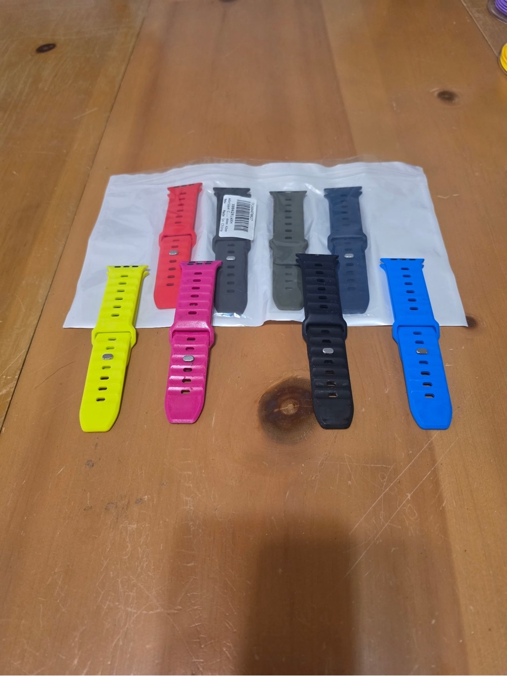 Silicone Replacement Watch Bands - Multi-Color Pack